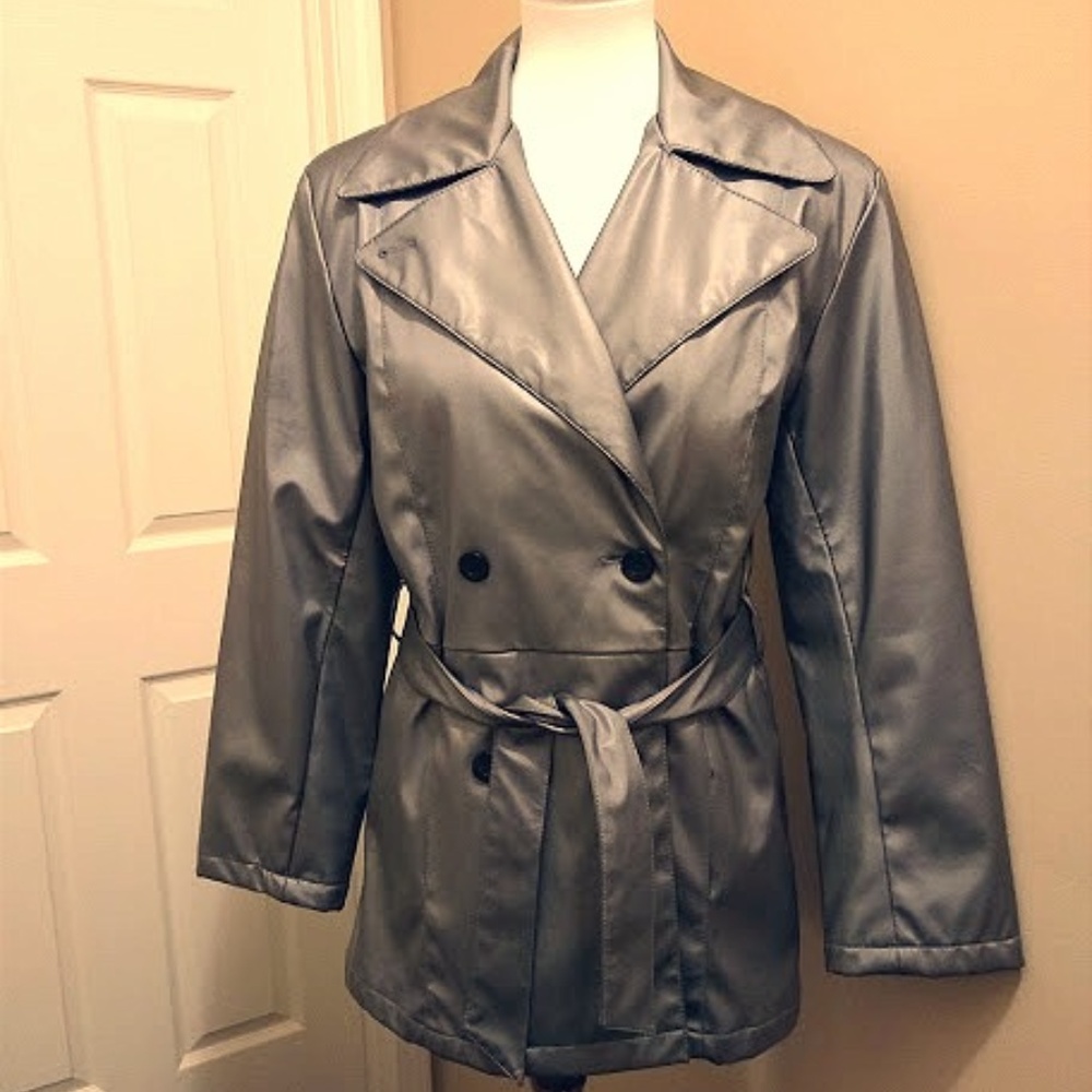 Metallic Silver jacket Braeton medium